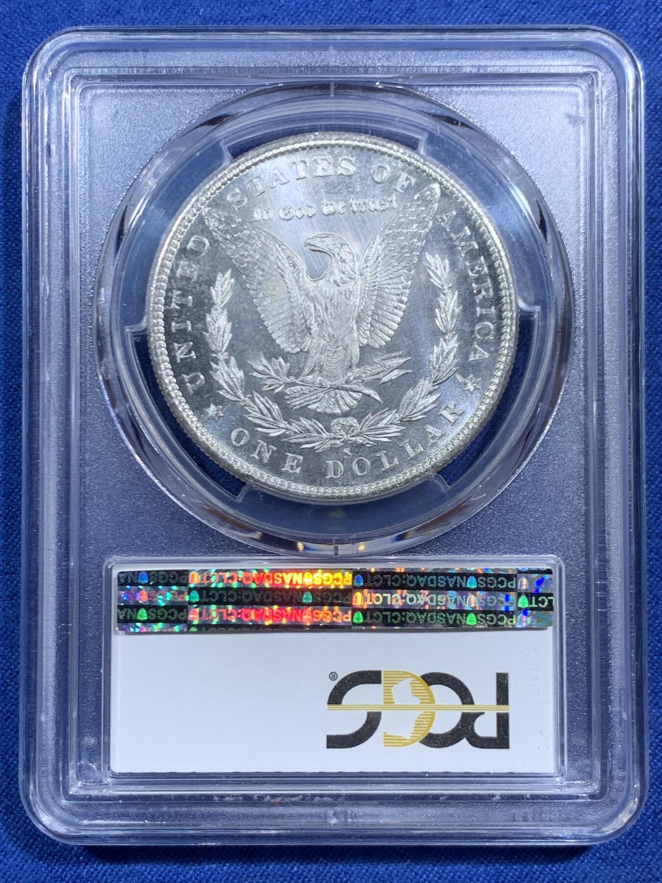 《竞宝斋》第464场 周日，周一，周二，3场连拍 （全场包邮）欢迎送拍 PCGS MS65PL 美国 1880年 1美元 摩根银币 高分+PL类精致 超强转光 收藏一步到位