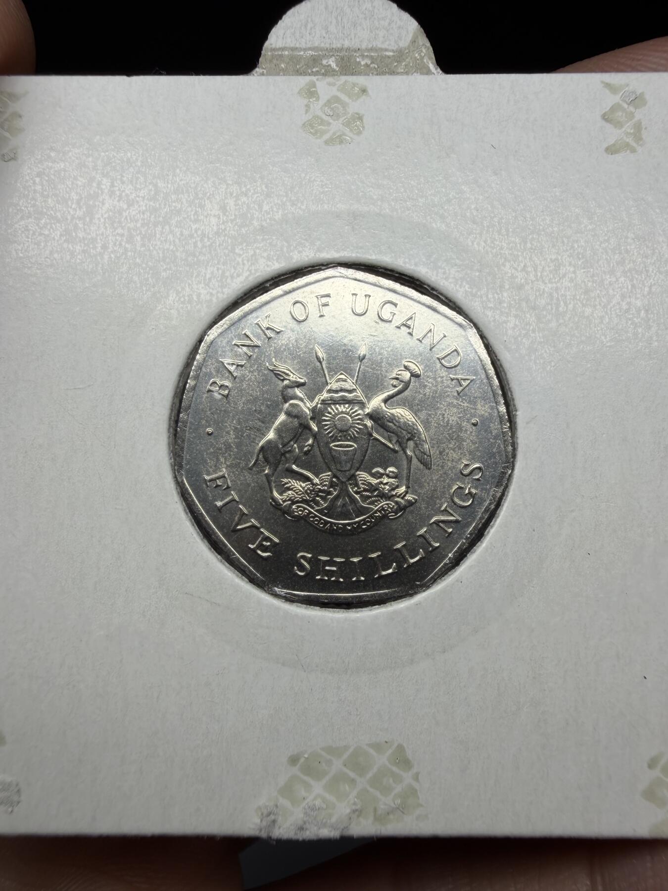 2025年集古藏今外币拍卖第二期-第3场—（总第303拍），可以寄存60天，满160元包邮。 1987年乌干达5先令