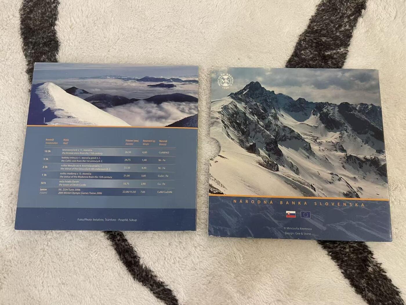 ❤️【币观天下】❤️ 第342期钱币秒杀拍卖场- 2026.2.4秒杀专场 长期征集拍品  斯洛伐克2006年冬奥会纪念官方套币 含一枚冬奥会双色纪念章 