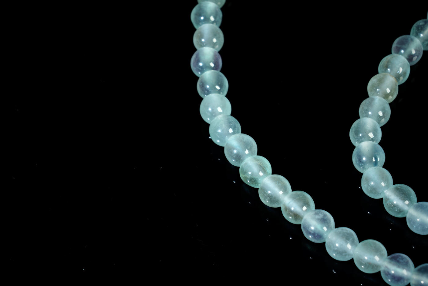 上海都达杂项专场十九（全场包邮） 天然白冰翡翠（A货）项链90-7