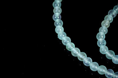 上海都达杂项专场四十七【全场包邮】  天然白冰翡翠（A货）项链90-7