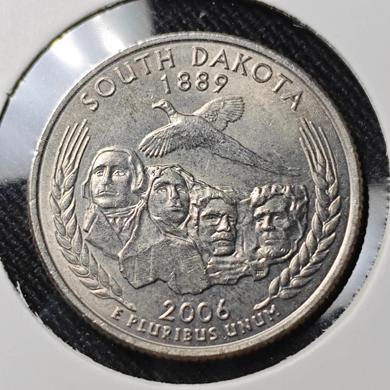 KK钱币收藏小铺  第391期  2月预留时间 周末发货  2006美国25分纪念币