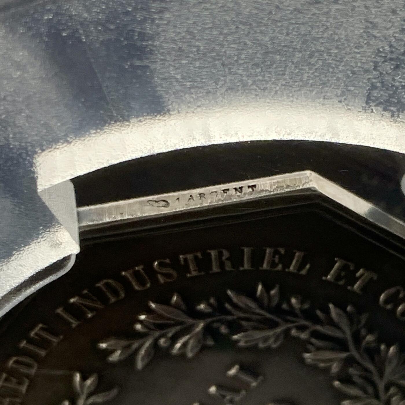 掌中浮雕-藏着的欧洲第052场 1859年法国工商信贷公司八角银章，37mm