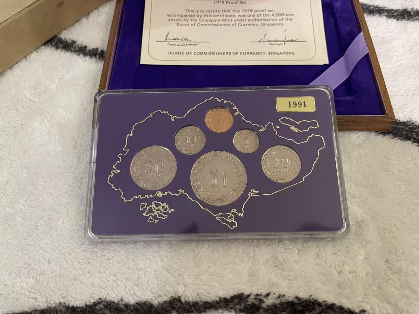 ❤️【币观天下】❤️ 第342期钱币秒杀拍卖场- 2026.2.4秒杀专场 长期征集拍品  新加坡1978年官方精制套币 盒证全齐 发行量4000套