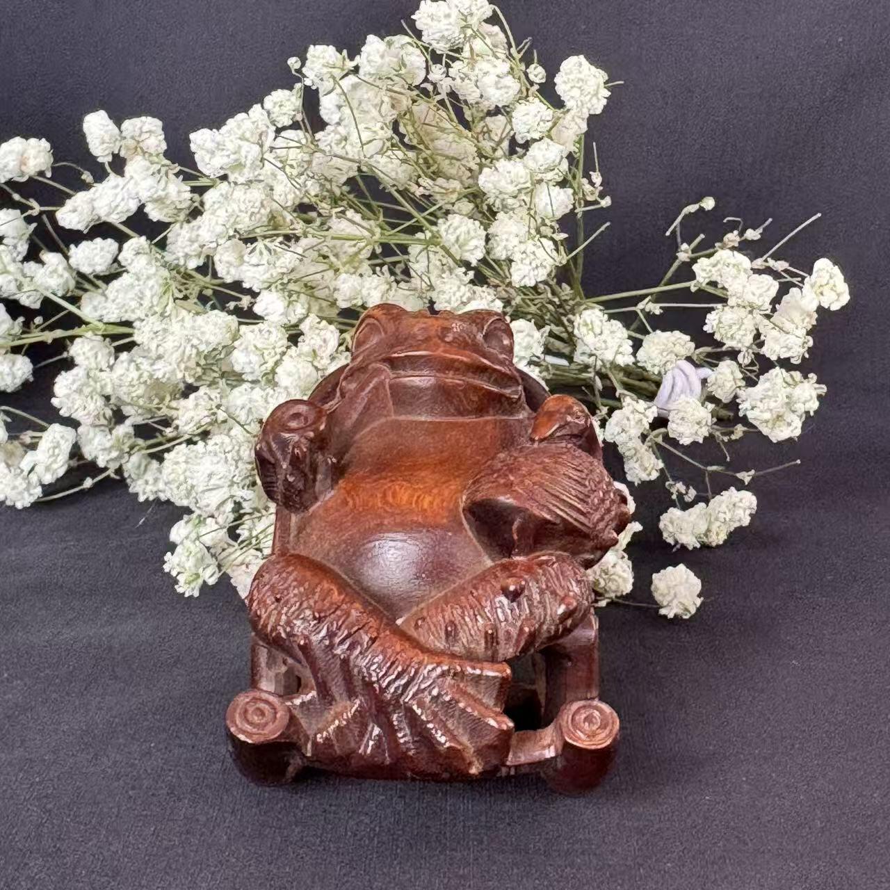 零元拍：黄杨木雕：乐逍遥（古法旧化非科技旧化），60/37.5/54MM，就这么可耐