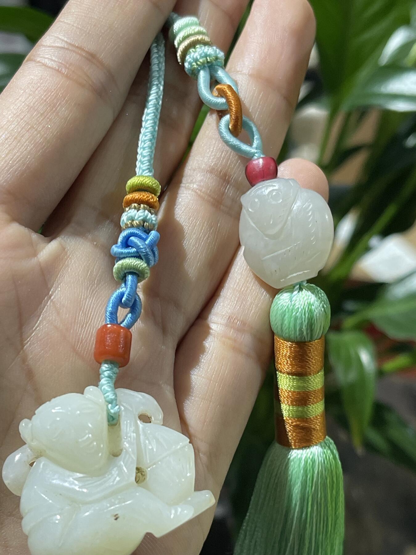 和田玉籽料手工挂饰