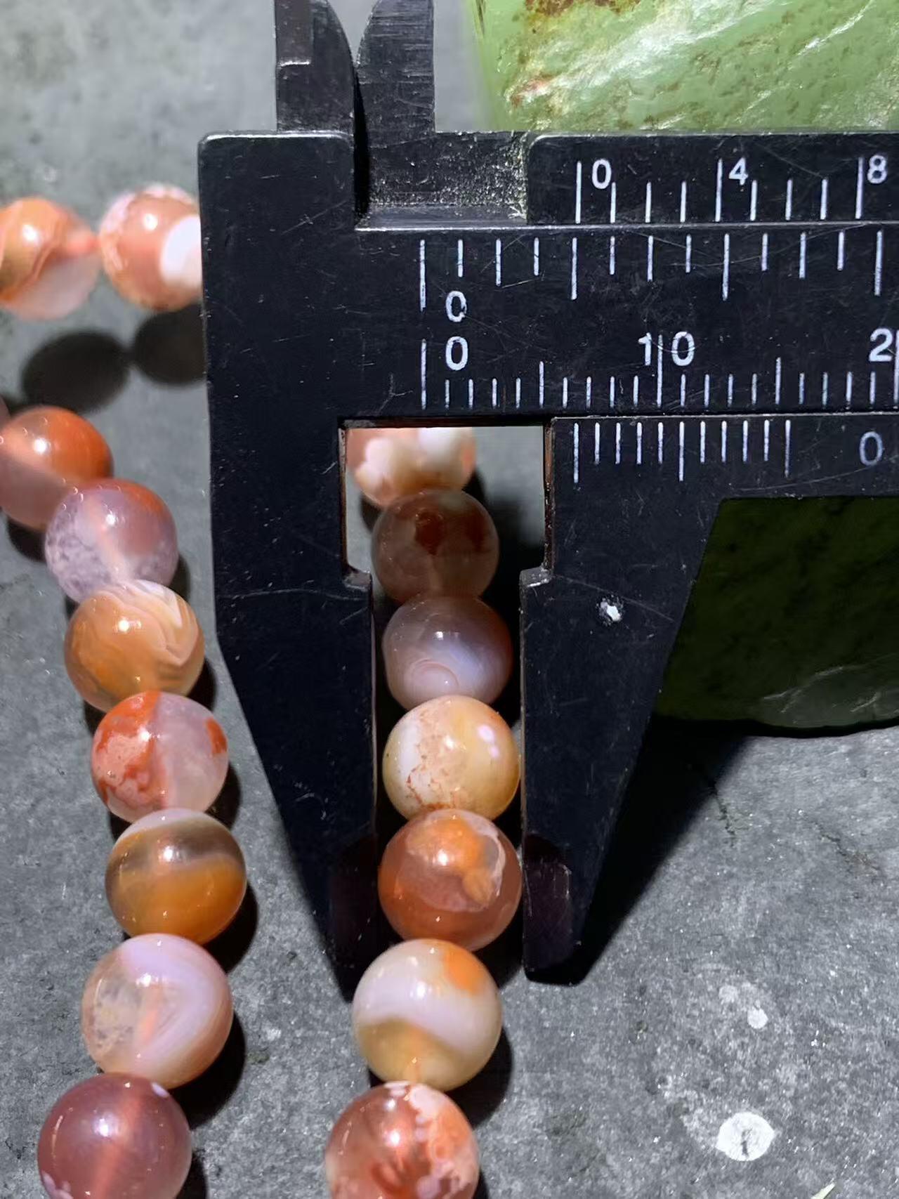 川料南红玛瑙荔枝冻飘红108多圈手串（项链）一条