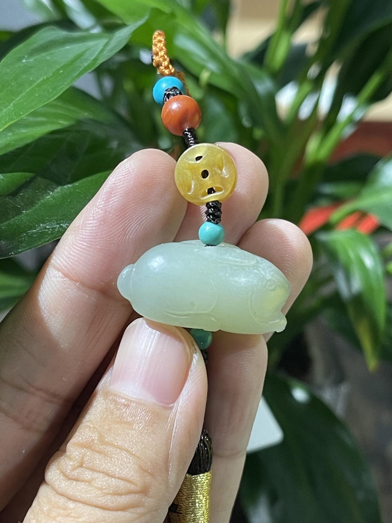 和田玉籽料手工挂饰 和田玉兔子挂饰