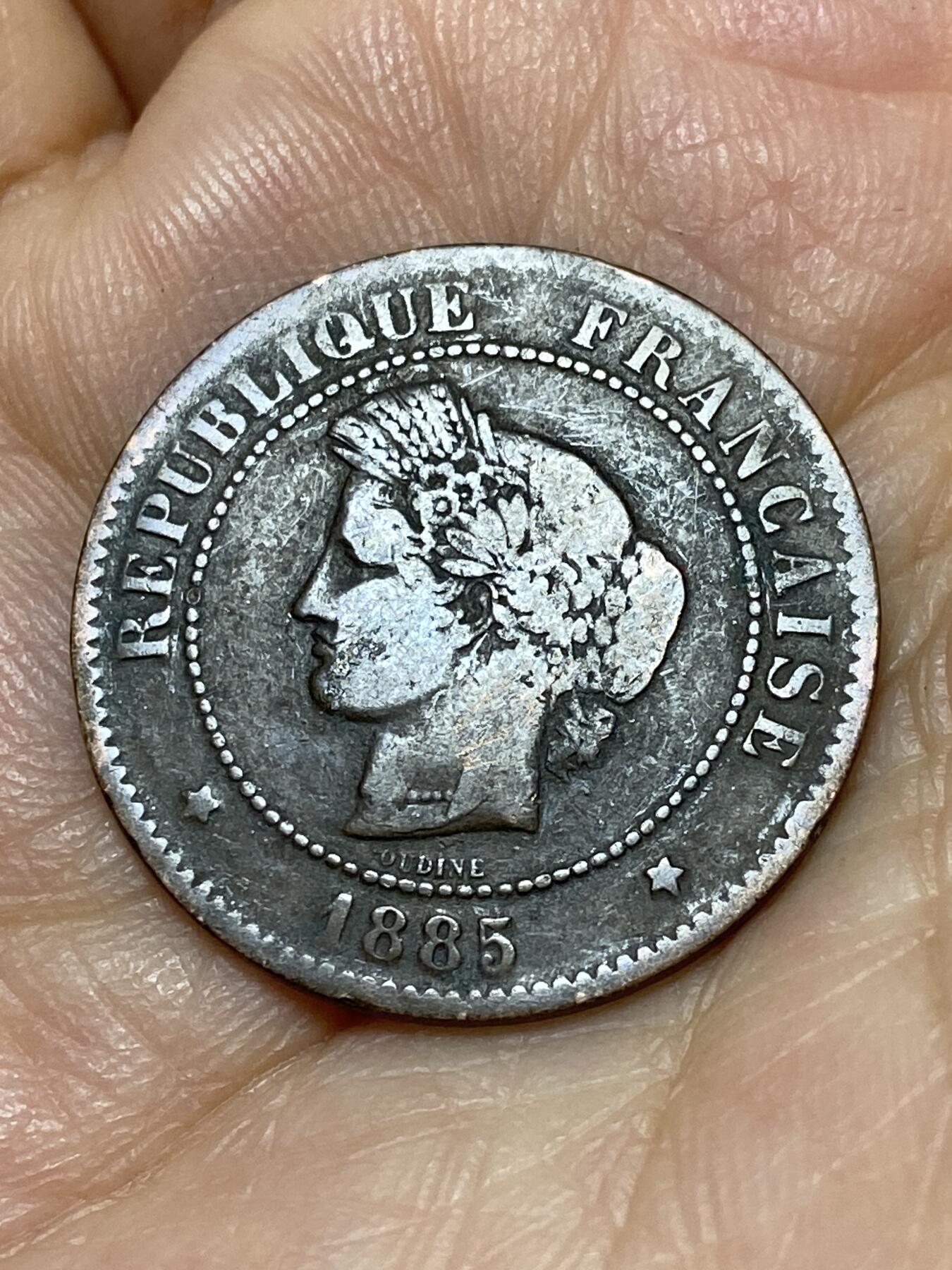 2026年第十八场(总第一百八十七场）外国好品散币场(免佣金) 法兰西第三共和国1885年5生丁(第一版，A标巴黎造)