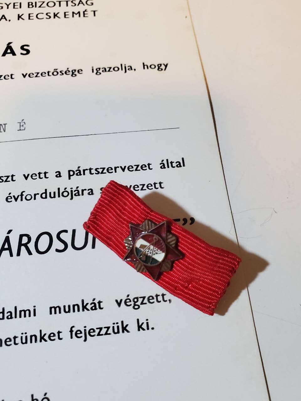 韵星假日军品类拍卖第三十九期暨默多克中校夫妇专场 -- Rimey Holidays Militaria Auction 39 & The Modoks Collection  匈牙利人民共和国默多克夫人凱奇凱梅特市祖国解放30年社区服务表扬与感谢信+社会忠诚服务略