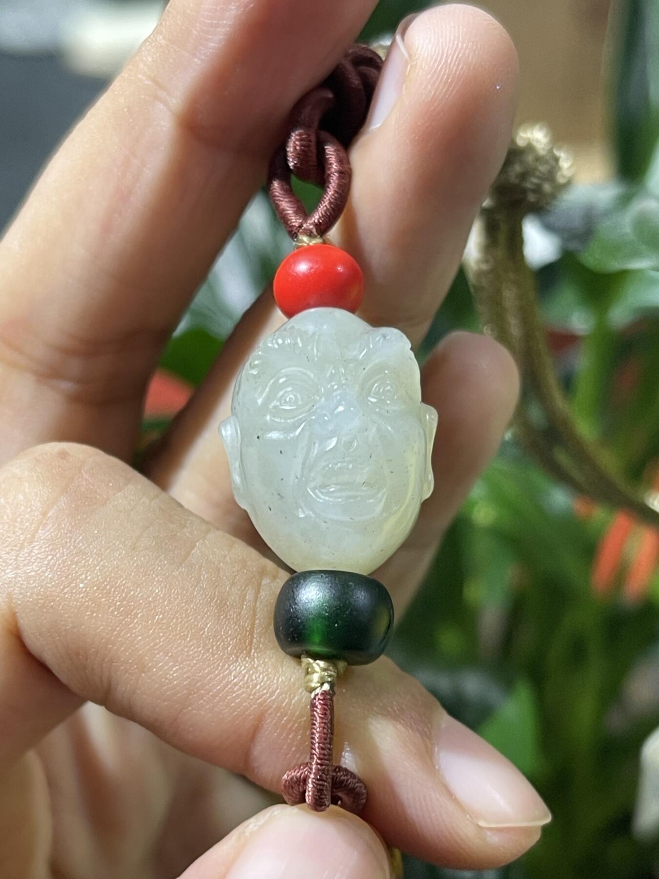 和田玉籽料手工挂饰 和田玉罗汉挂饰