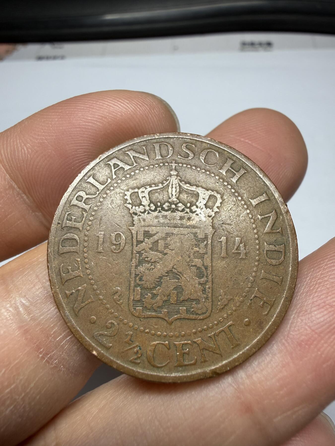 2025年集古藏今外币拍卖第二期-第3场—（总第303拍），可以寄存60天，满160元包邮。 1914年荷属东印度2.5分