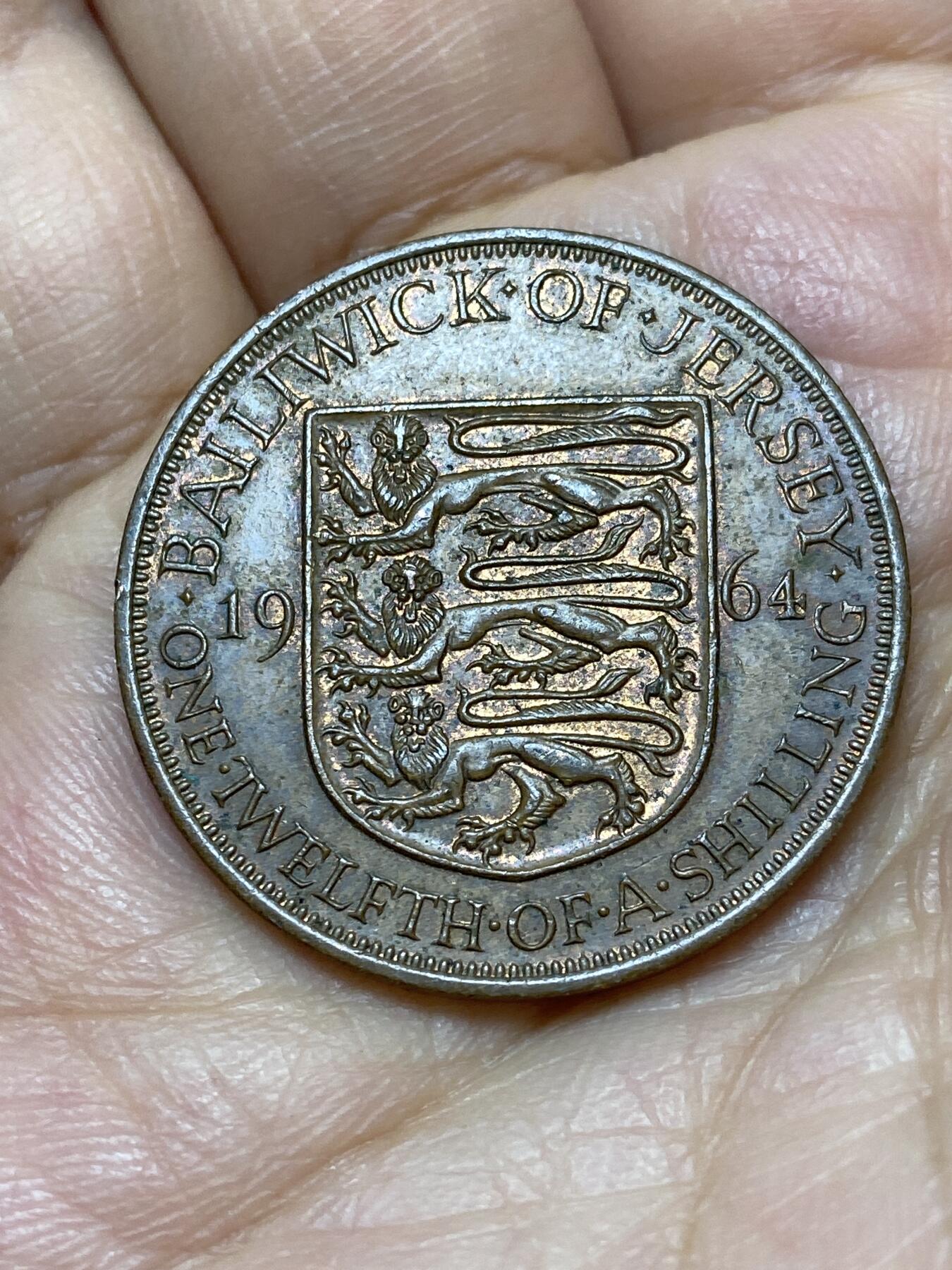 2026年第十八场(总第一百八十七场）外国好品散币场(免佣金) 英属泽西岛🇯🇪1964年1/12先令(伊丽莎白二世青年带冠，关门年)