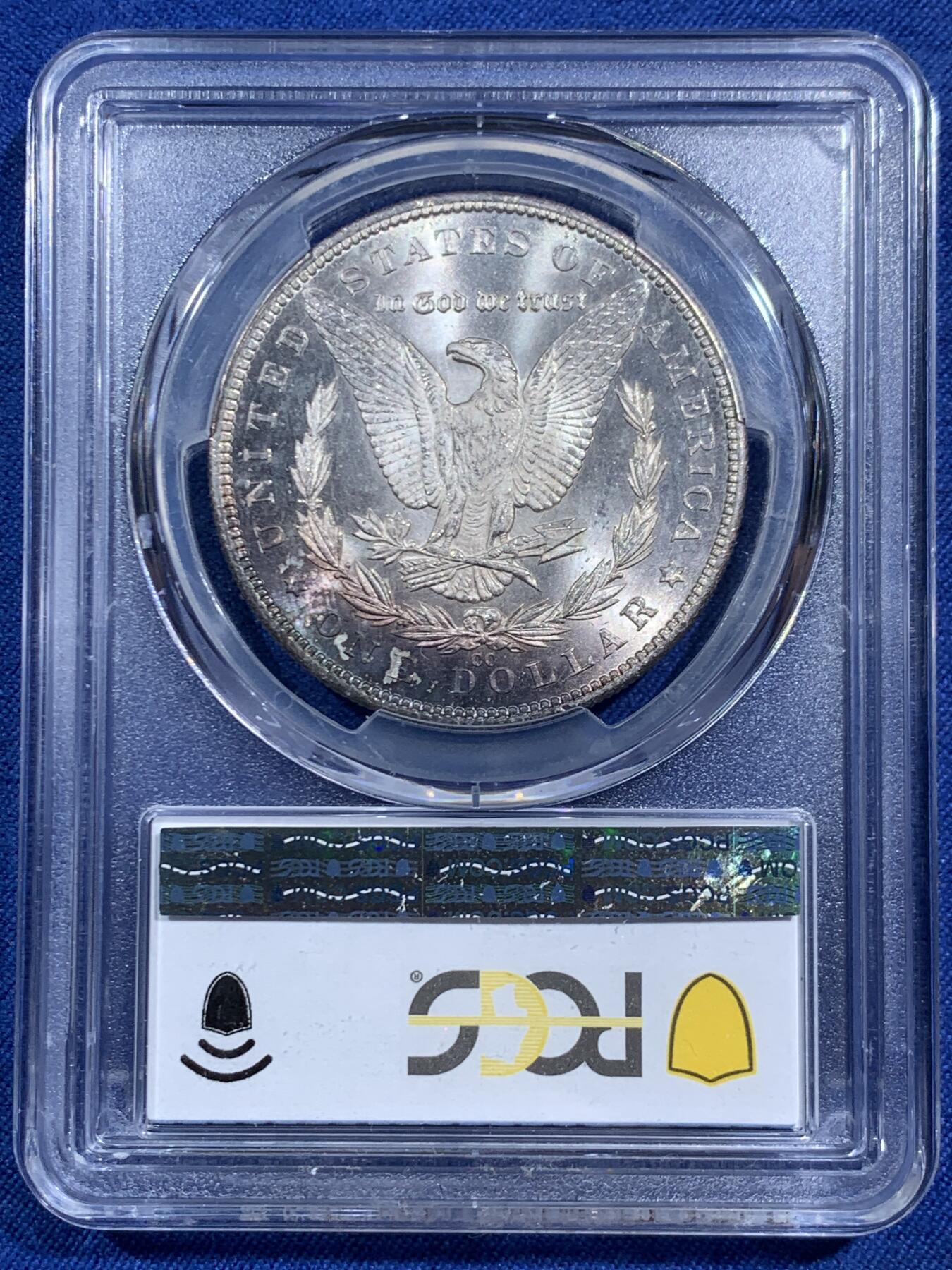 《竞宝斋》第464场 周日，周一，周二，3场连拍 （全场包邮）欢迎送拍 PCGS MS64 美国 1884 CC 摩根1美元银币