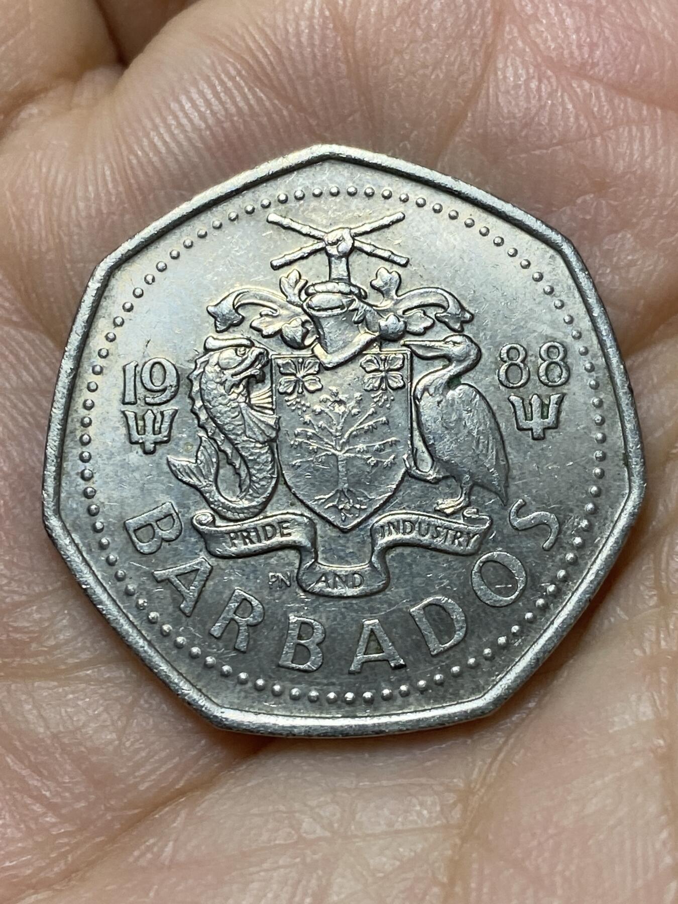2026年第十八场(总第一百八十七场）外国好品散币场(免佣金) 巴巴多斯🇧🇧1988年1元(第一版)