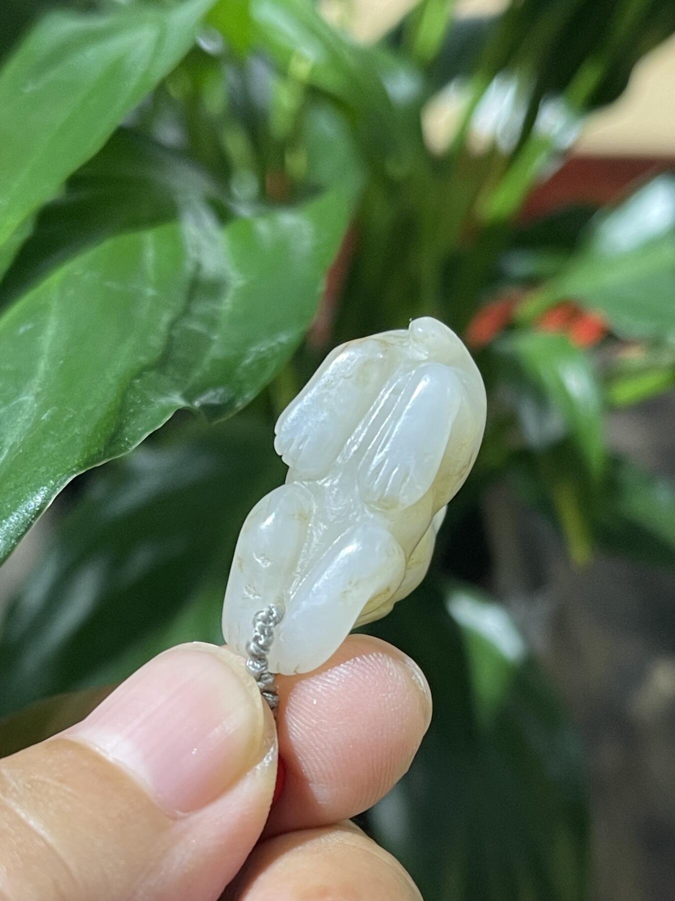 和田玉籽料手工挂饰 和田玉兔子挂饰