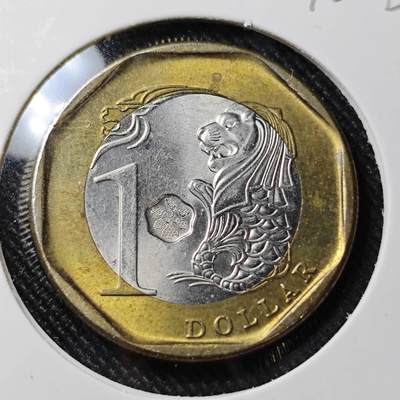 KK钱币收藏小铺  第392期  2月预留时间 周末发货 -  新加坡1元