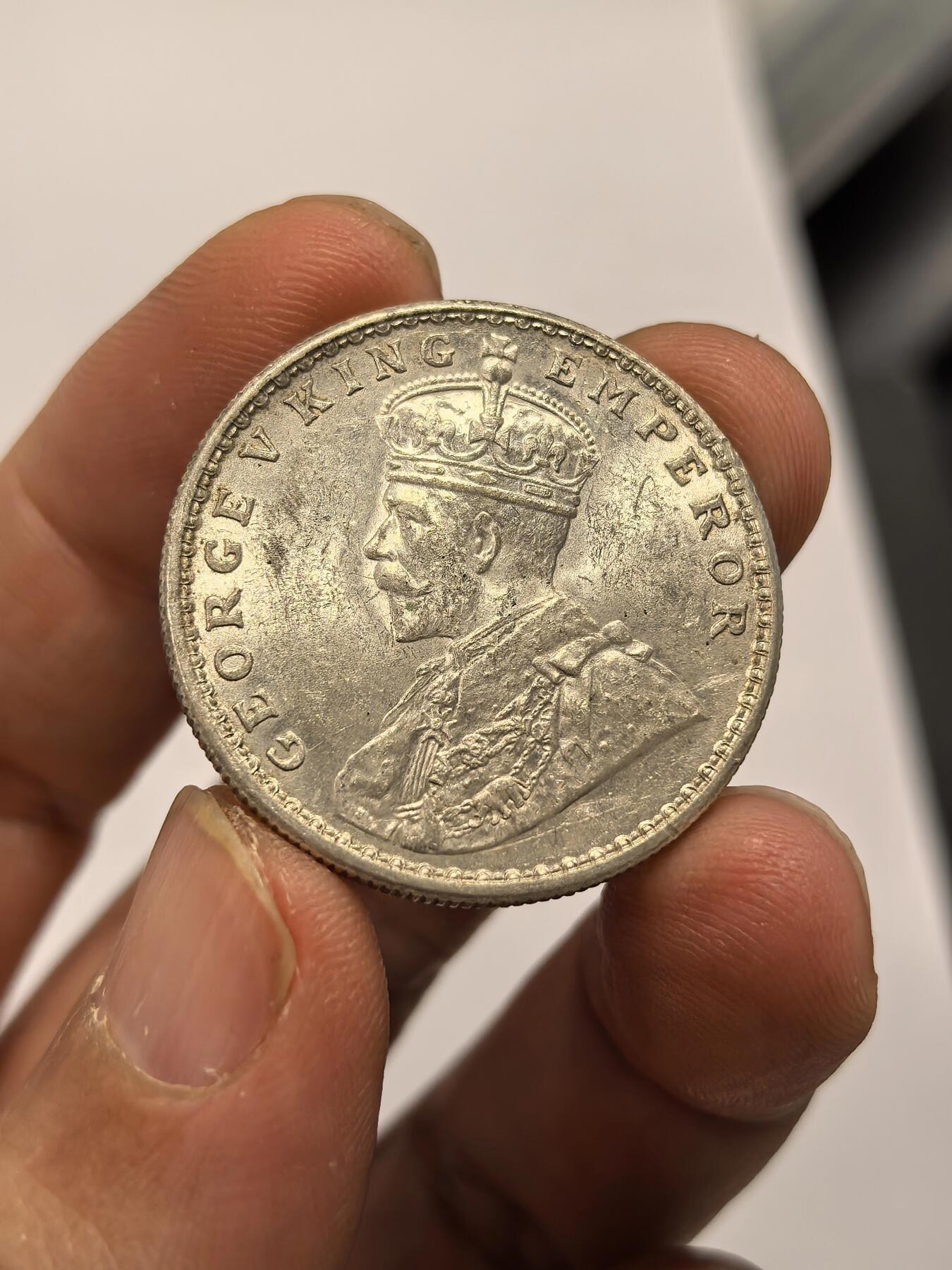 博洋堂“心向春光”2月精品大拍专场暨第160期（全场包邮） 英属印度1918年1卢比银币，转光好品