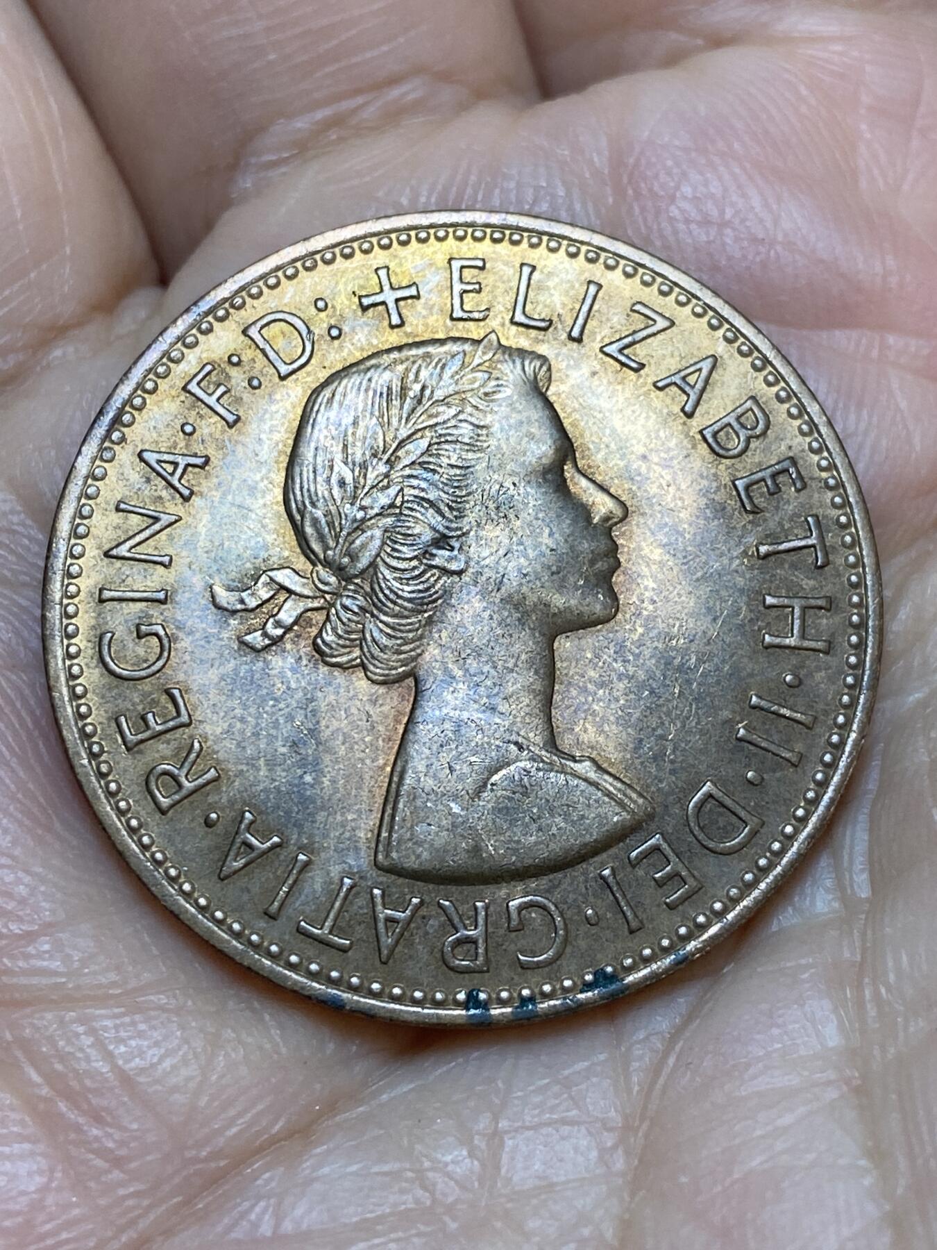 2026年第十九场(总第一百八十八场）外国好品散币场(免佣金) 英国🇬🇧1967年1便士(伊丽莎白二世青年桂冠第二版，普制币关门年)