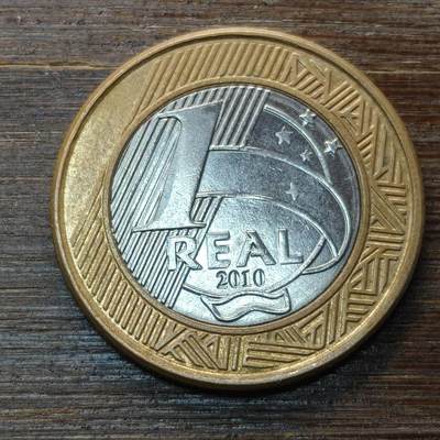 【本场4.12号发货】★第145★散币专场 不寄存，30包邮。不满30元，支付5元运费。《接受代拍 代送NGC评级》 - 43【无寄存】巴西 2010年 1雷亚尔 双色纪念币
