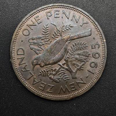 【淘币小摊】实时拍第八百六十三拍   小银币散币场   年前最后一周 之前的预留小年前全部发出 请更换最新收货地址  - 新西兰1965年伊丽莎白二世一便士铜币