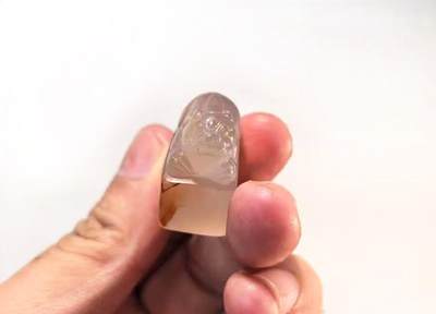 冰飘玛瑙貔貅印章摆件把件