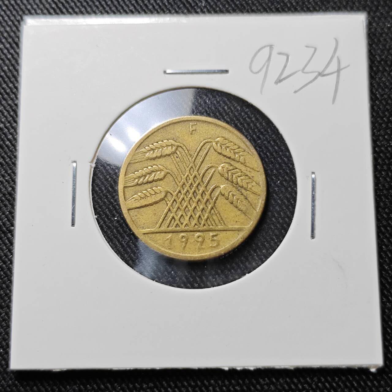 KK钱币收藏小铺  第392期  2月预留时间 周末发货  1925魏玛10分