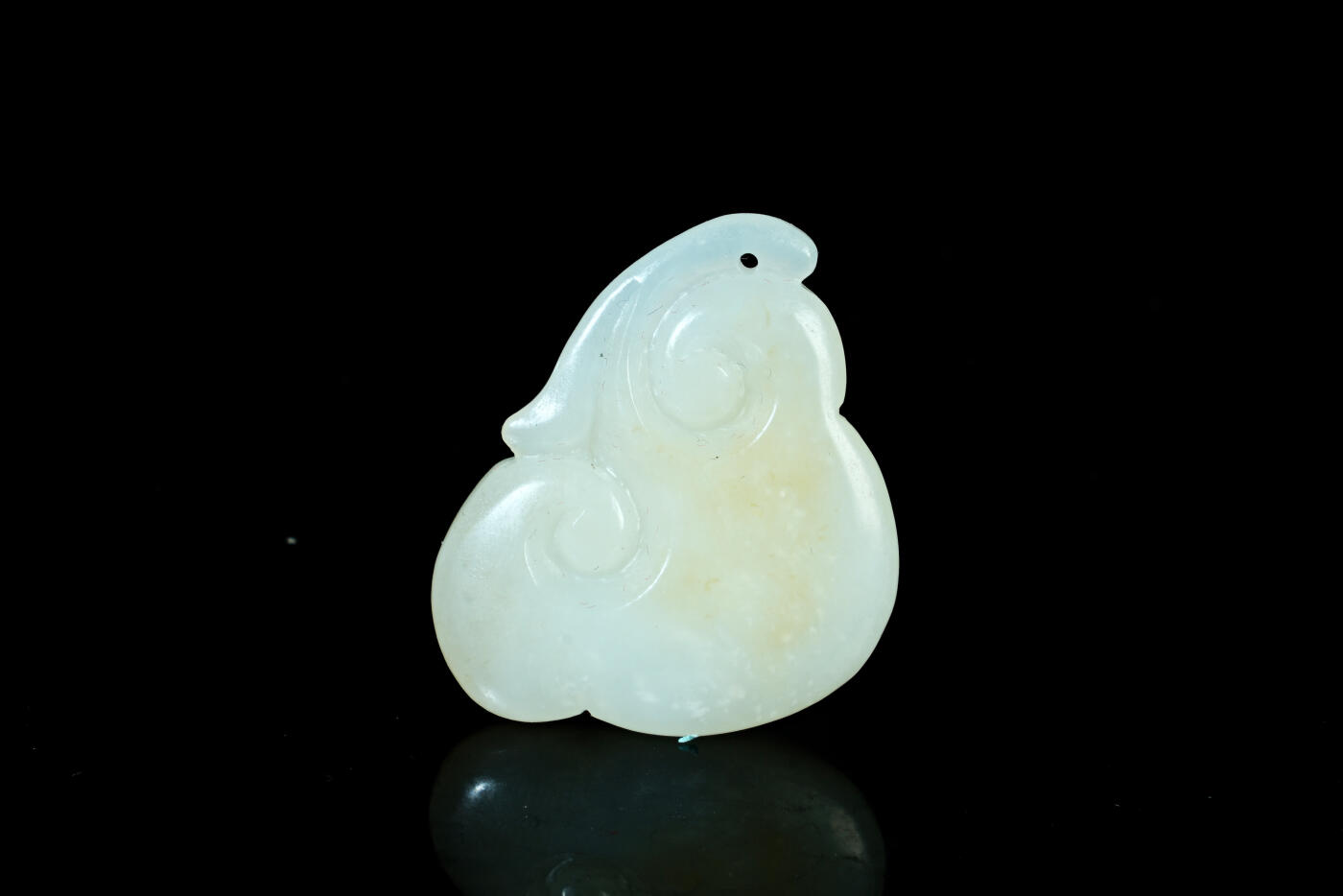 上海都达杂项专场十九（全场包邮） 和田玉籽料精雕《如意》挂件90-20