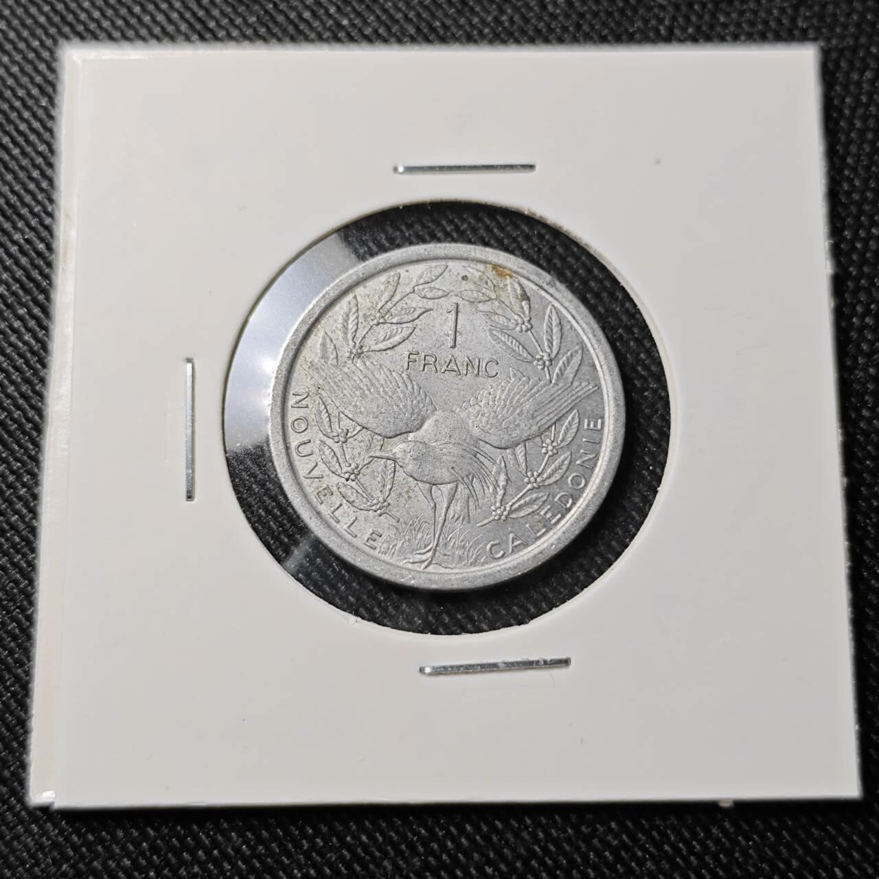 KK钱币收藏小铺  第392期  2月预留时间 周末发货  1977法属新喀里多尼亚1法郎