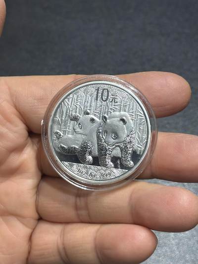 《外钞收藏家》第六百零八期（精选场）（本平台长期征集拍品、欢迎藏友们联系合作） - 2010年熊猫银币一枚 1盎司 