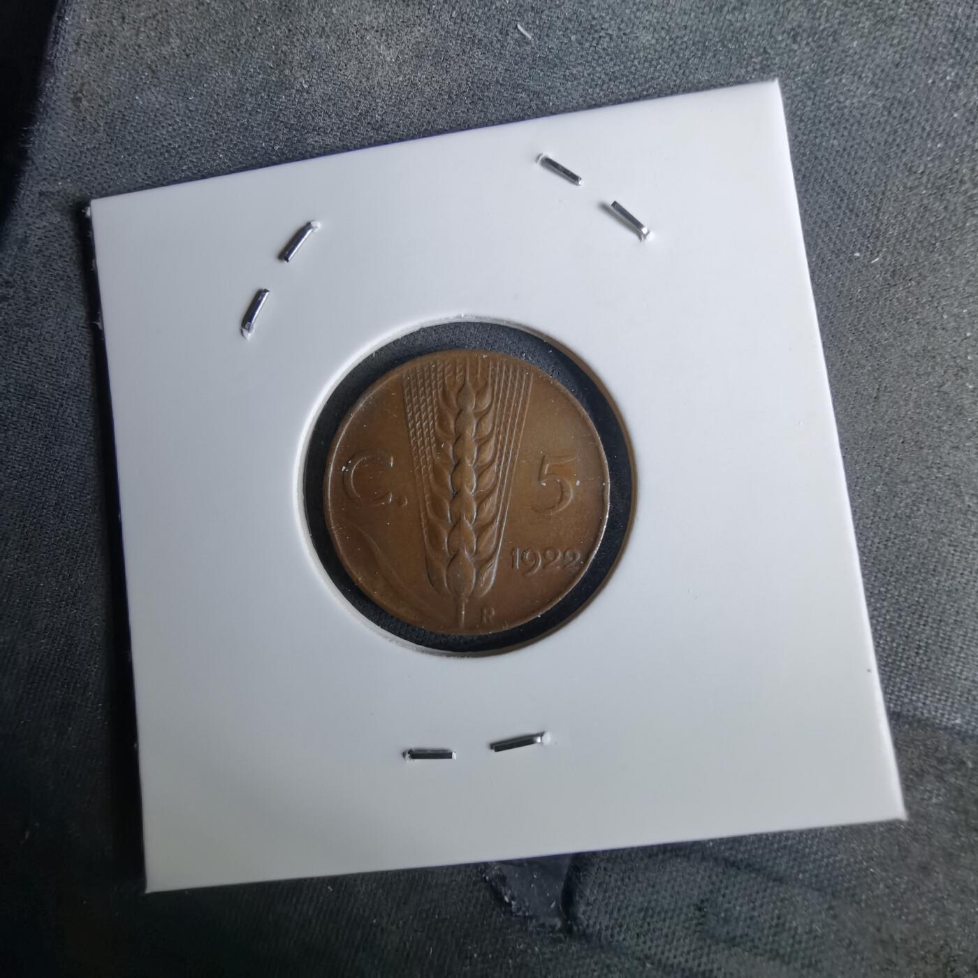 沼泽如烟--第984场 意大利1922年五分