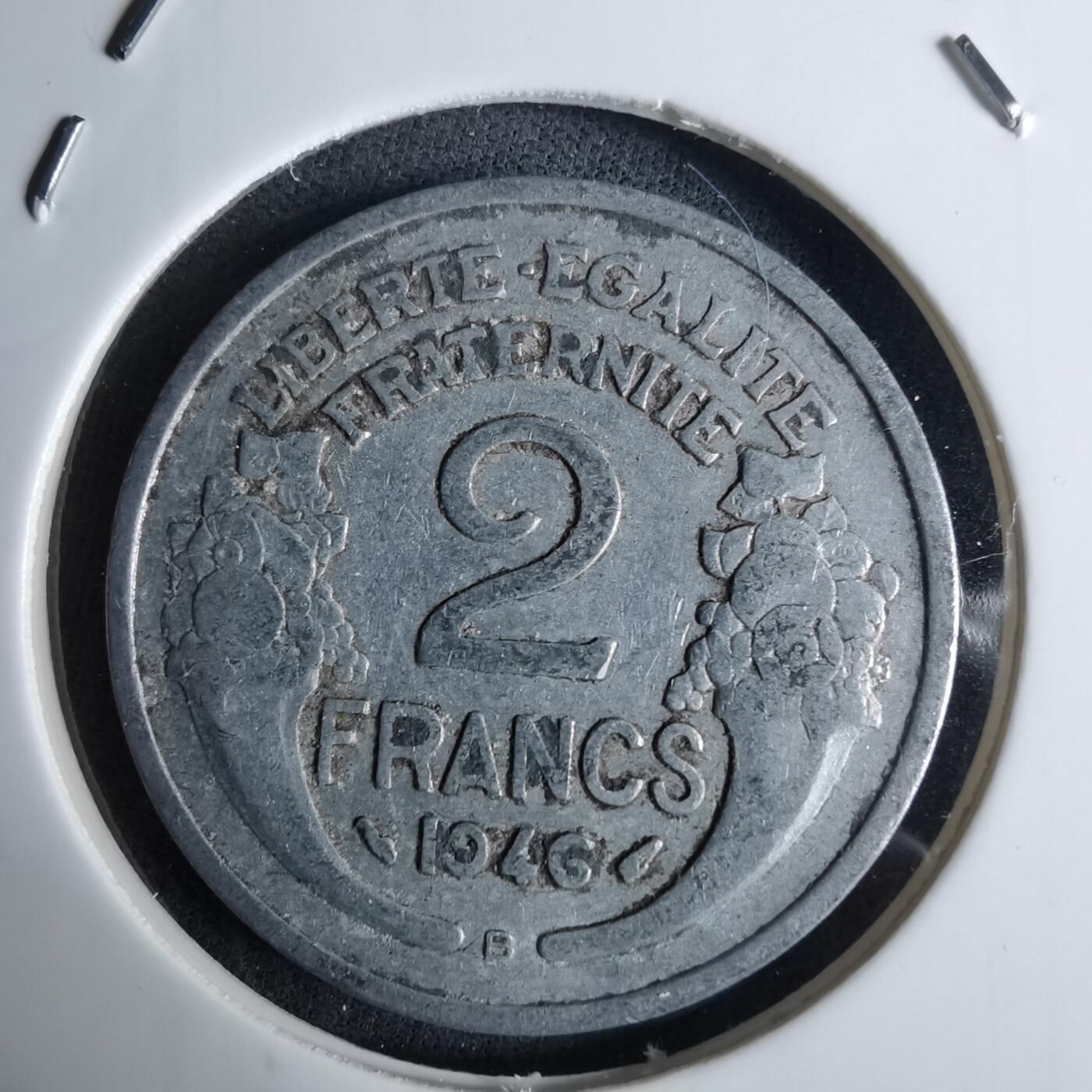 沼泽如烟--第984场 法国1946年2法郎B版