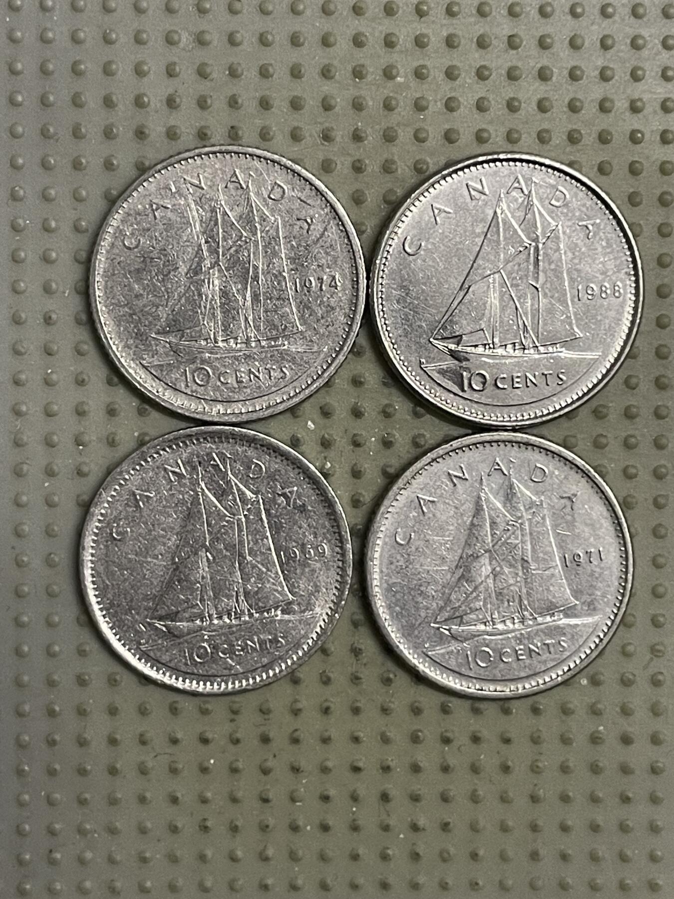 2026年第21场各国散币拍卖（总第171场） 加拿大10分4枚