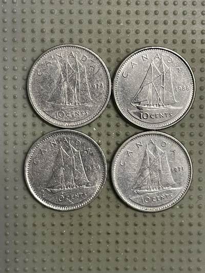 2026年第21场各国散币拍卖（总第171场） - 加拿大10分4枚