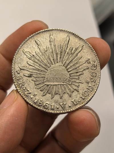 博洋堂“心向春光”2月精品大拍专场暨第160期（全场包邮） - 墨西哥1861ZS VL版花边鹰洋 好品无戳