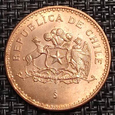 布加迪🐬～世界钱币(上海)🌾第 273 期 /  各国套币和散币 - 智利🇨🇱 1987年 100比索