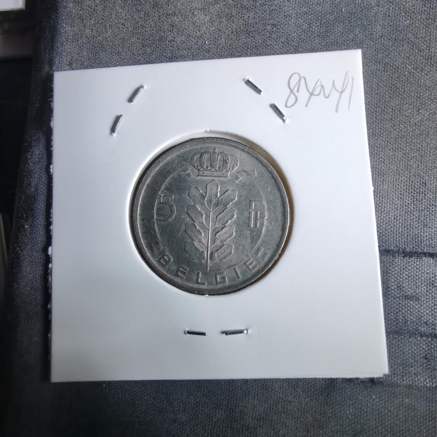 沼泽如烟--第984场 比利时1971年5法郎