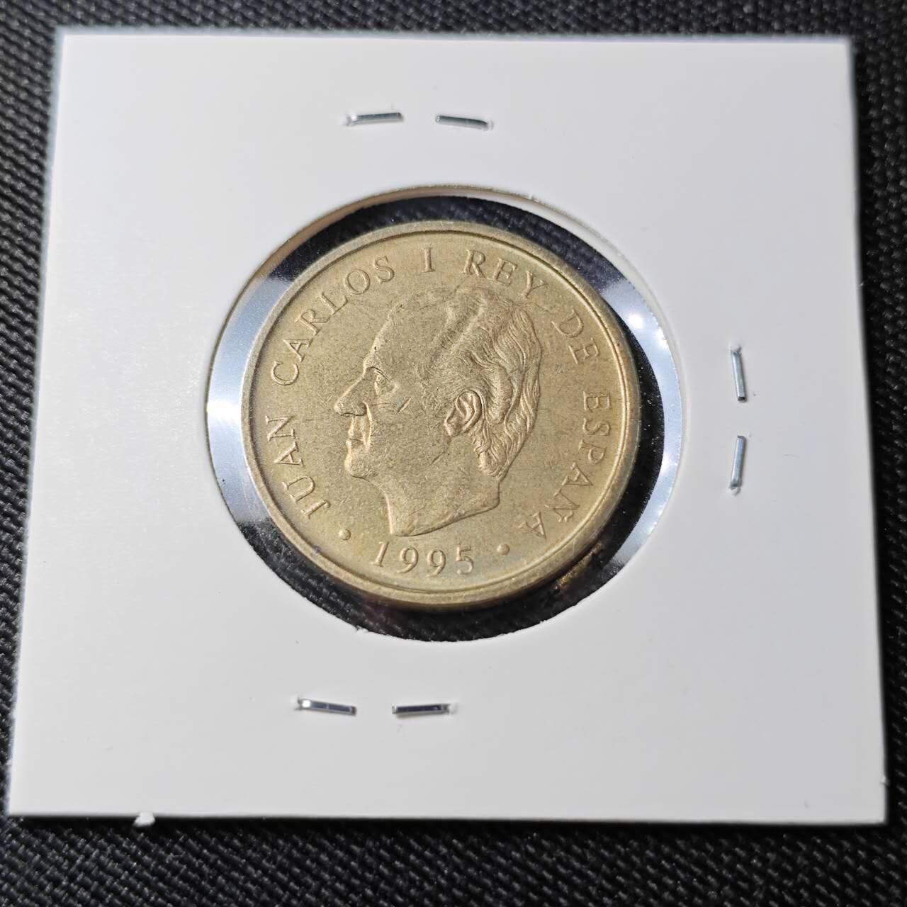 KK钱币收藏小铺  第392期  2月预留时间 周末发货  西班牙100比塞塔纪念币