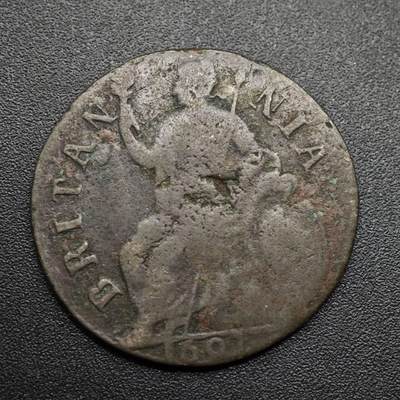 【淘币小摊】实时拍第八百六十三拍   小银币散币场   年前最后一周 之前的预留小年前全部发出 请更换最新收货地址  - 英国1697年威廉三世半便士铜币