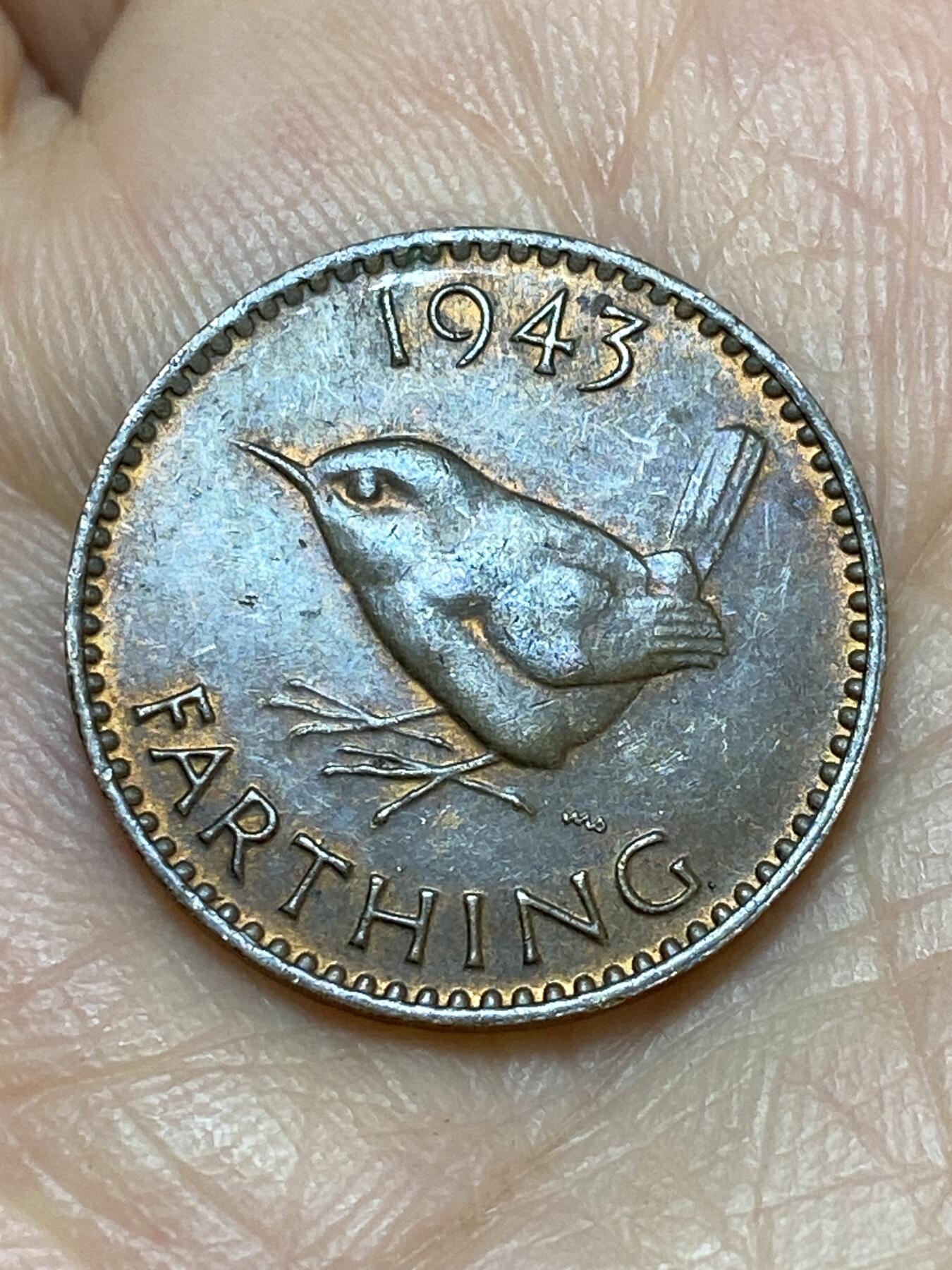 2026年第十九场(总第一百八十八场）外国好品散币场(免佣金) 英国🇬🇧1943年1法新(乔治六世第一版)