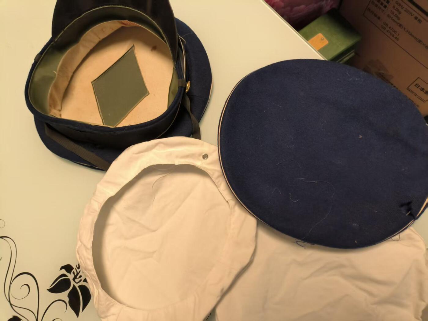 （店主清仓 大量自藏 制服徽章盛宴）罗岚⭐爱藏⭐甄选专拍第五场-分享拍场赚佣（实体经营） su-M74式海干部大檐帽 二号58头围 品佳带三个帽罩一起拍