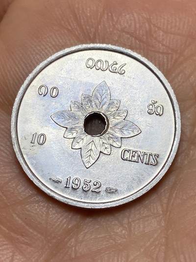 2026年第十九场(总第一百八十八场）外国好品散币场(免佣金) - 老挝🇱🇦1952年10分(法国代铸)