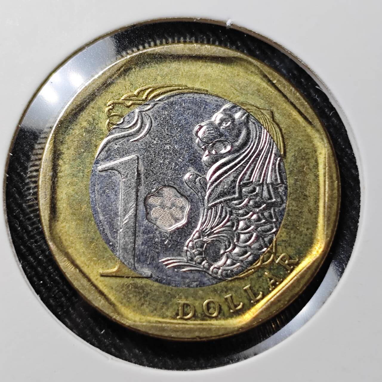 KK钱币收藏小铺  第392期  2月预留时间 周末发货  新加坡1元