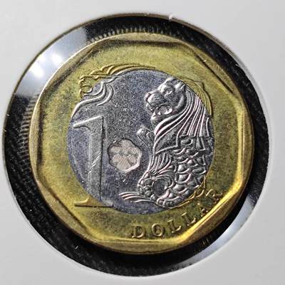 KK钱币收藏小铺  第392期  2月预留时间 周末发货 -  新加坡1元