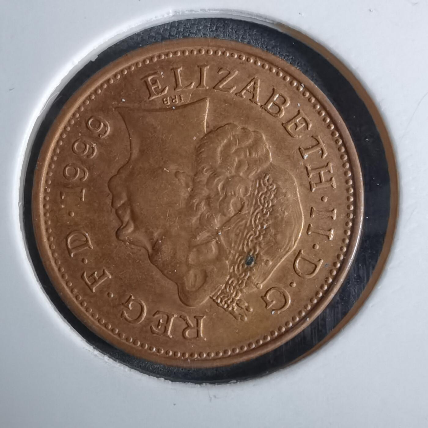 沼泽如烟--第984场 英国1999年1便士