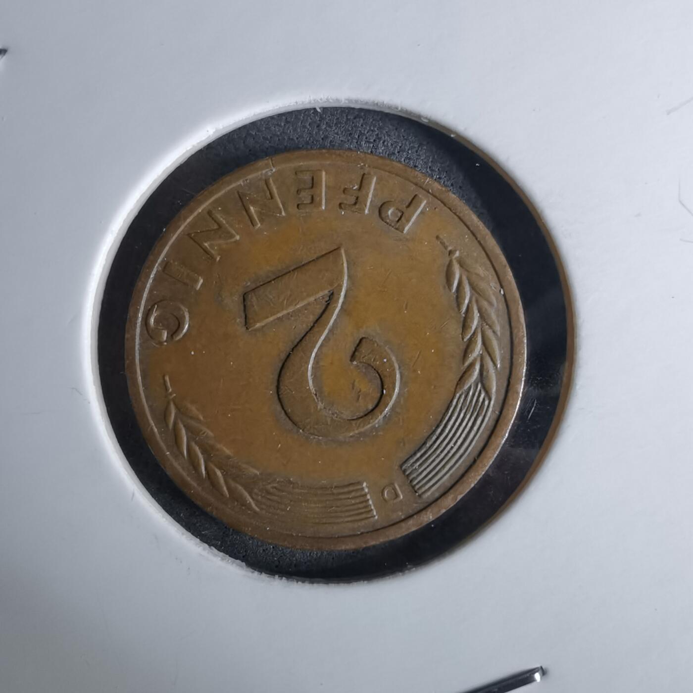 沼泽如烟--第984场 德国1963年2芬尼