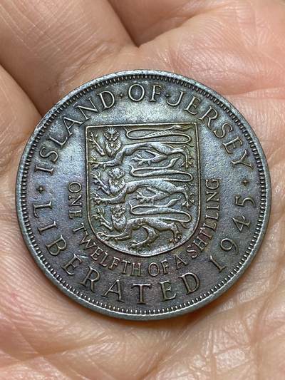 2026年第十九场(总第一百八十八场）外国好品散币场(免佣金) - 英属泽西岛🇯🇪1945年1/12先令(二战胜利纪念币)