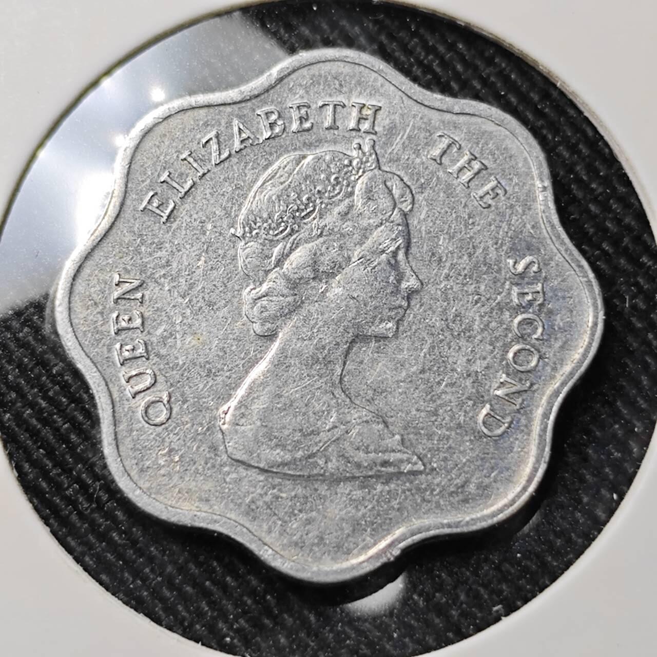 KK钱币收藏小铺  第392期  2月预留时间 周末发货  英属加勒比5分