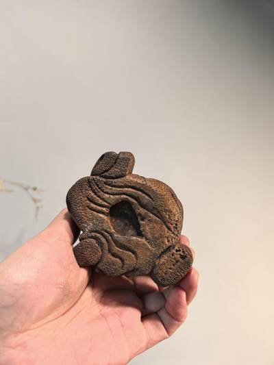 老竹雕人物摆件