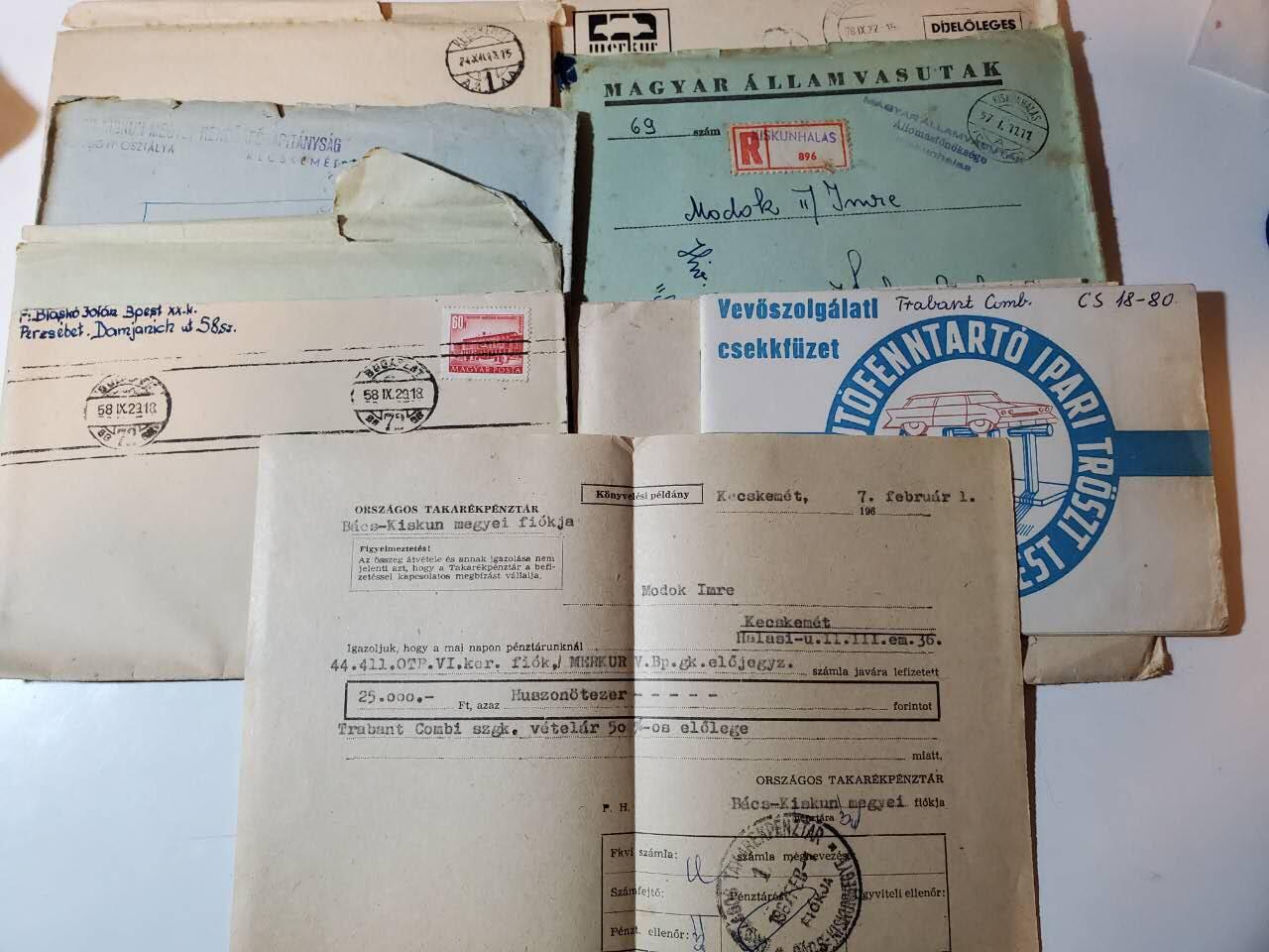 韵星假日军品类拍卖第三十九期暨默多克中校夫妇专场 -- Rimey Holidays Militaria Auction 39 & The Modoks Collection  匈牙利人民共和国默多克家庭信件一套 含党政军